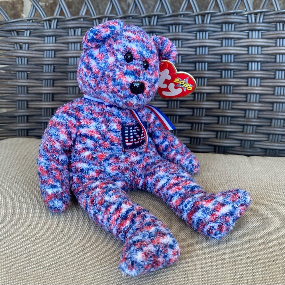 Ty Beanie Baby Multicolor Bear